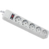 Мережевий фільтр живлення Maxxter SPM5-G-15G grey, 4.5 м кабель, 5 розеток (SPM5-G-15G)