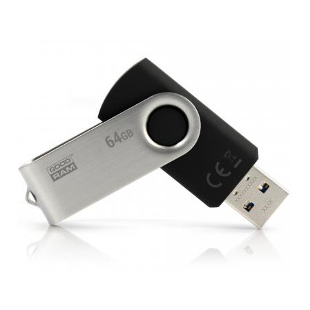 USB флеш накопичувач Goodram 64GB Twister Black USB 3.0 (UTS3-0640K0R11)