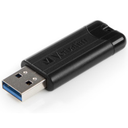 USB флеш накопичувач Verbatim 16GB PinStripe Black USB 3.2 (49316)