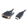 Кабель мультимедійний HDMI M to DVI M 1.8m 18+1pin REAL-EL (EL123500013)