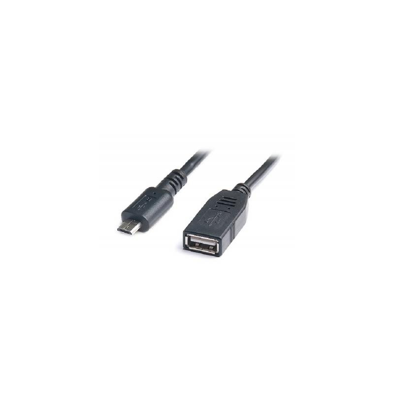 Перехідник OTG USB 2.0 AF to Micro 5P 0.1m REAL-EL (EL123500014)