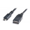 Перехідник OTG USB 2.0 AF to Micro 5P 0.1m REAL-EL (EL123500014)