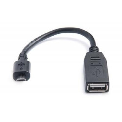 Перехідник OTG USB 2.0 AF to Micro 5P 0.1m REAL-EL (EL123500014)