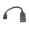 Перехідник OTG USB 2.0 AF to Micro 5P 0.1m REAL-EL (EL123500014)