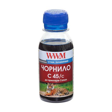Чорнило WWM Canon CL-441/CL-446/CLI-451C 100г Cyan Water-soluble (C45/C-2)