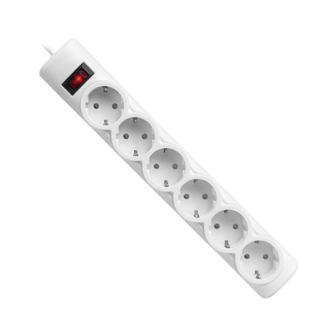 Мережевий фільтр живлення Defender 153, 3 m, 6 роз, white (99490)