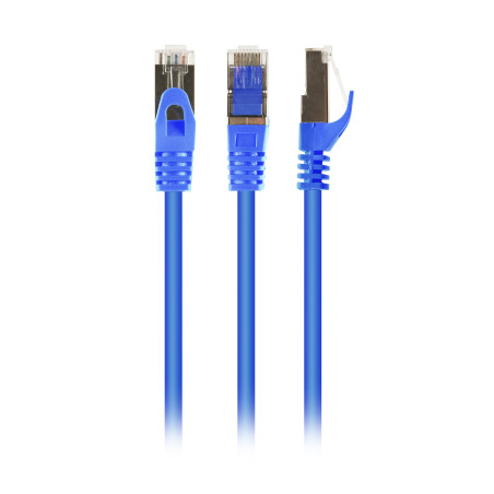 Патч-корд 0.5м S/FTP Cat 6A CU LSZH blue Cablexpert (PP6A-LSZHCU-B-0.5M)