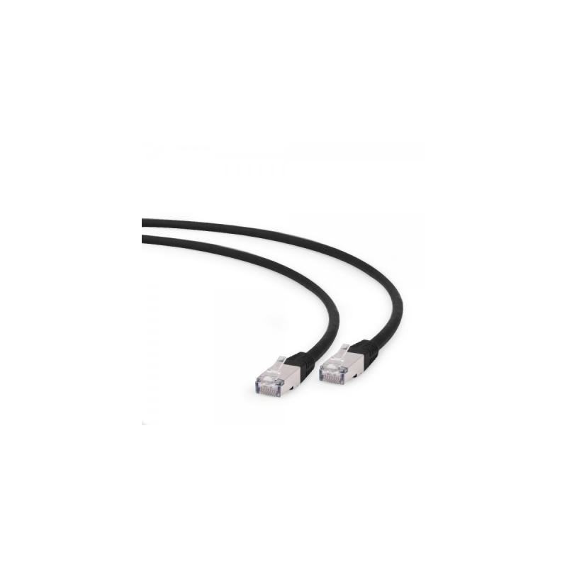 Патч-корд 0.5м S/FTP Cat 6A CU LSZH black Cablexpert (PP6A-LSZHCU-BK-0.5M)