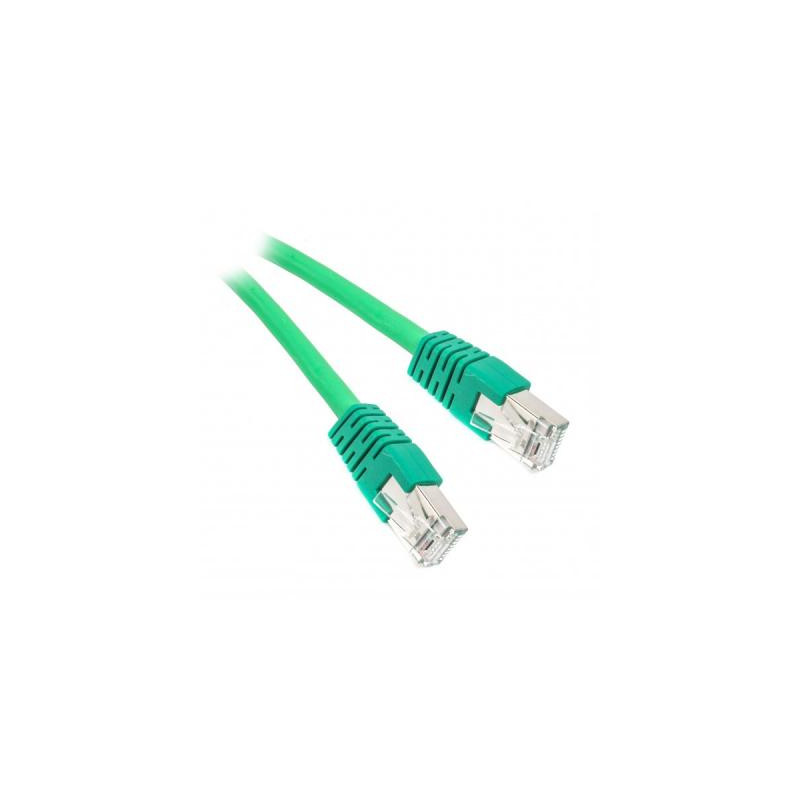 Патч-корд 0.5м S/FTP Cat 6A CU LSZH green Cablexpert (PP6A-LSZHCU-G-0.5M)