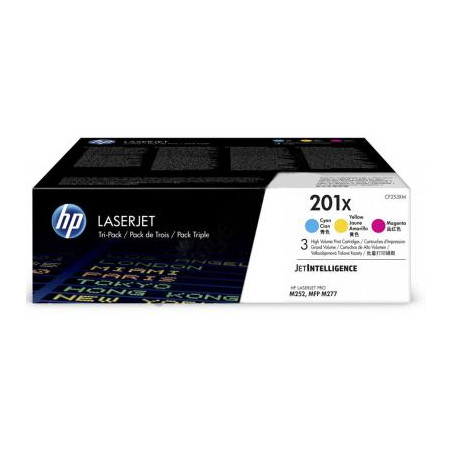 Картридж HP CLJ  201X CYM (CF401X,CF402X,CF403X) Tri-Pack (CF253XM)
