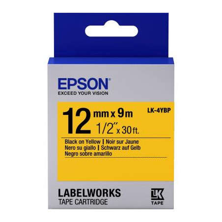 Стрічка для принтера етикеток Epson LK4YBP (C53S654008)