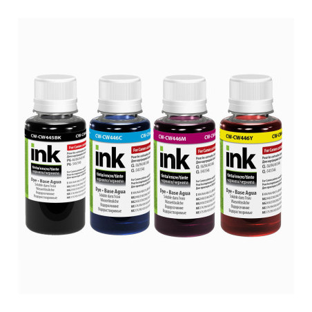 Чорнило ColorWay Canon PG-445/CL-446 (4х100мл) BK/С/M/Y (CW-CW445/CW446SET01)