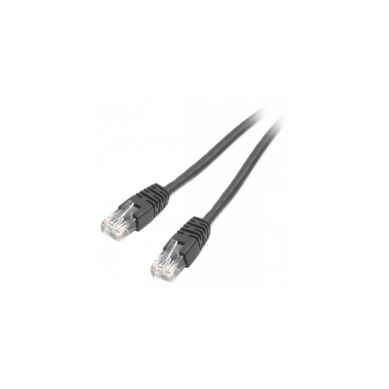 Патч-корд 0.25м UTP cat 6 CCA black Cablexpert (PP6U-0.25M/BK)