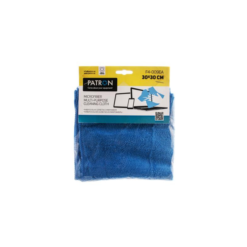 Серветки Patron microfiber 1*30x30cm, для TFT/Television/Plasma (F4-009EA)