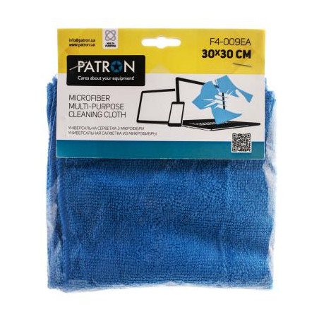 Серветки Patron microfiber 1*30x30cm, для TFT/Television/Plasma (F4-009EA)