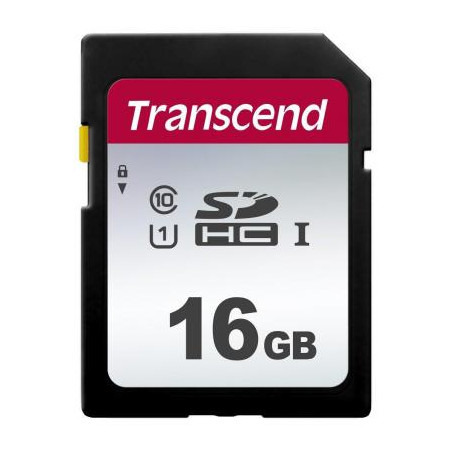 Карта пам'яті Transcend 16GB SDHC class 10 UHS-I U1 (TS16GSDC300S)