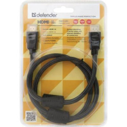 Кабель мультимедійний HDMI M to HDMI M 1.0m Defender (87340)