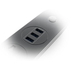 Мережевий фільтр живлення ColorWay CW-CHU33B, 3 розетки/3USB Black 1.8M (CW-CHU33B)