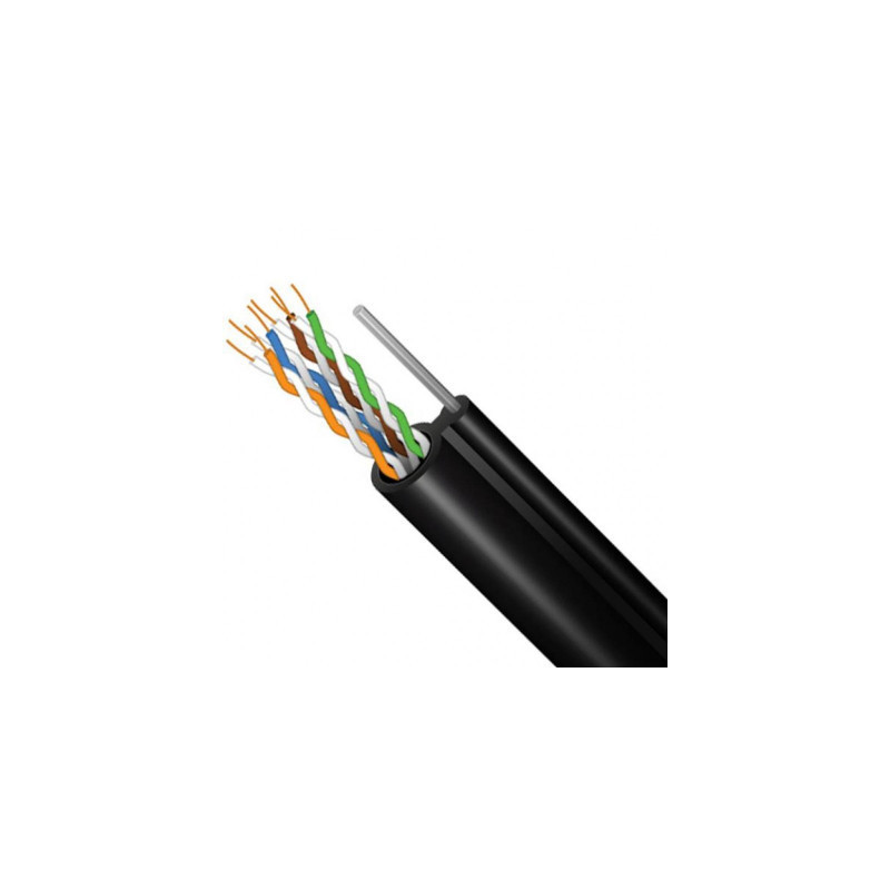 Кабель мережевий FinMark FTP CAT5e 4P 24AWG PE-M B 305m Drum, внешний, проволка 1,2мм (054595)
