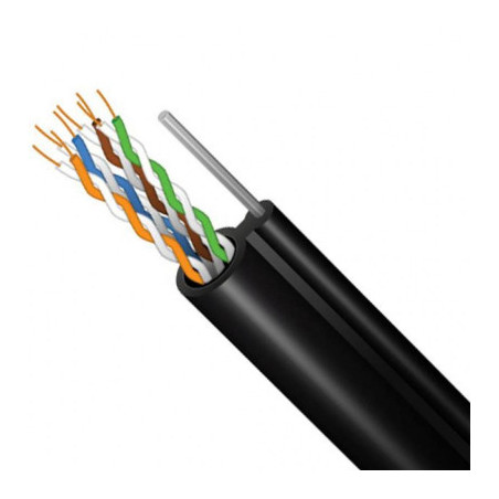 Кабель мережевий FinMark FTP CAT5e 4P 24AWG PE-M B 305m Drum, внешний, проволка 1,2мм (054595)