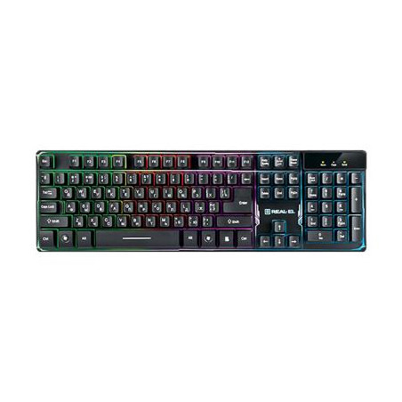 Клавіатура REAL-EL 8700 Gaming Backlit Black (EL123100015)