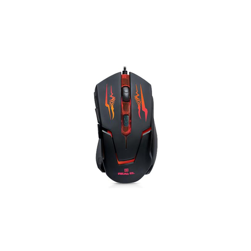 Мишка REAL-EL RM-520 Gaming Black (EL123200020)