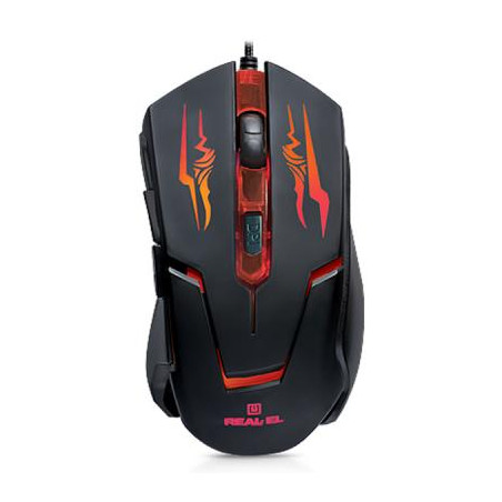 Мишка REAL-EL RM-520 Gaming Black (EL123200020)