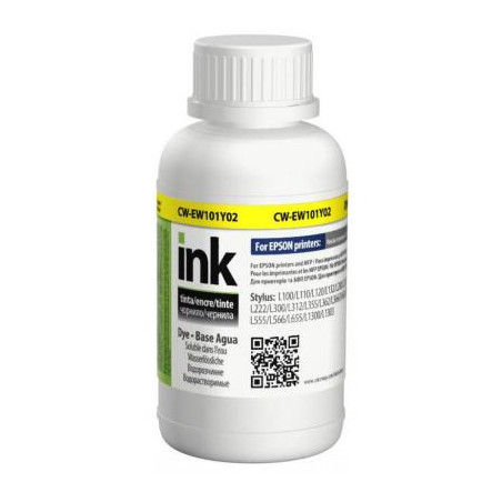 Чорнило ColorWay Epson L-100/200, 200 мл Yellow (CW-EW101Y02)