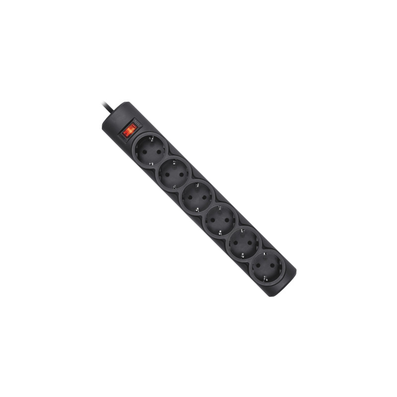 Мережевий фільтр живлення Defender 153, 3 m, 6 роз, black (99495)