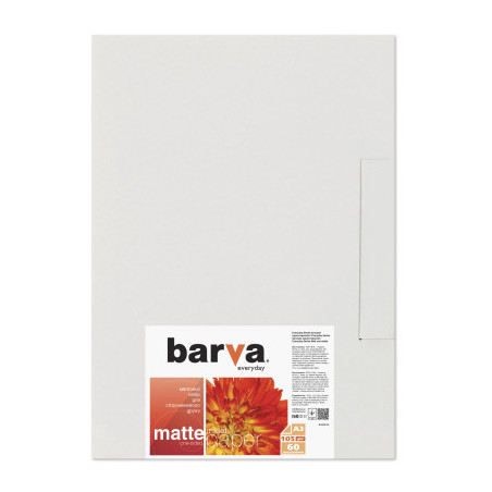 Фотопапір Barva A3 105г Everyday Matte, 60л (IP-AE105-315)