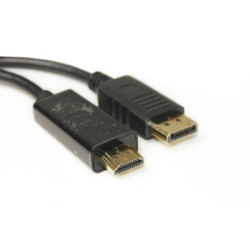 Кабель мультимедійний DisplayPort M to HDMI M 1.8m PowerPlant (KD00AS1278)