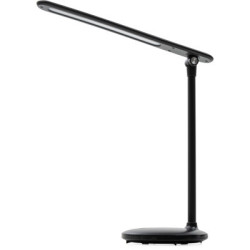 Настільна лампа ColorWay 4W з вбудованим акумулятором 1800 mAh USB in/out 5V*1A, black (CW-DL02B-B)