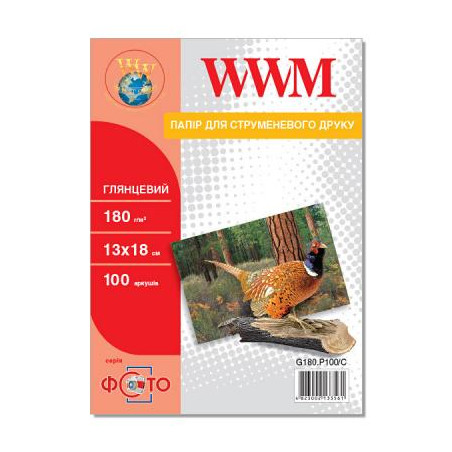 Фотопапір WWM 13x18 (G180.P100/C)