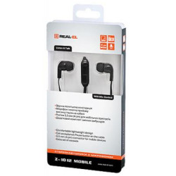 Навушники REAL-EL Z-1012 Black (EL124100010)
