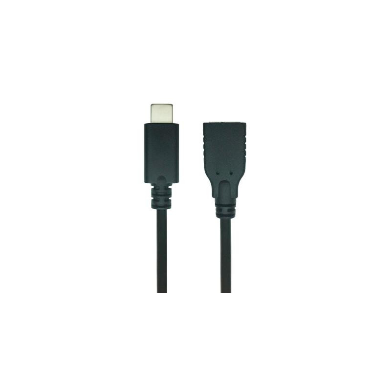 Перехідник OTG USB 2.0 AF to USB-C 0.1m REAL-EL (EL123500017)
