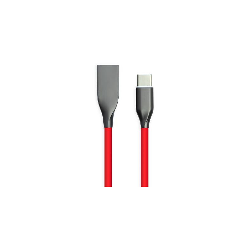 Дата кабель USB 2.0 AM to USB-C 2.0m red PowerPlant (CA911394)
