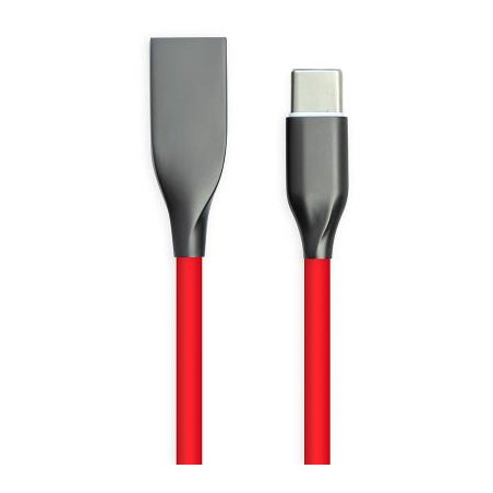 Дата кабель USB 2.0 AM to USB-C 2.0m red PowerPlant (CA911394)