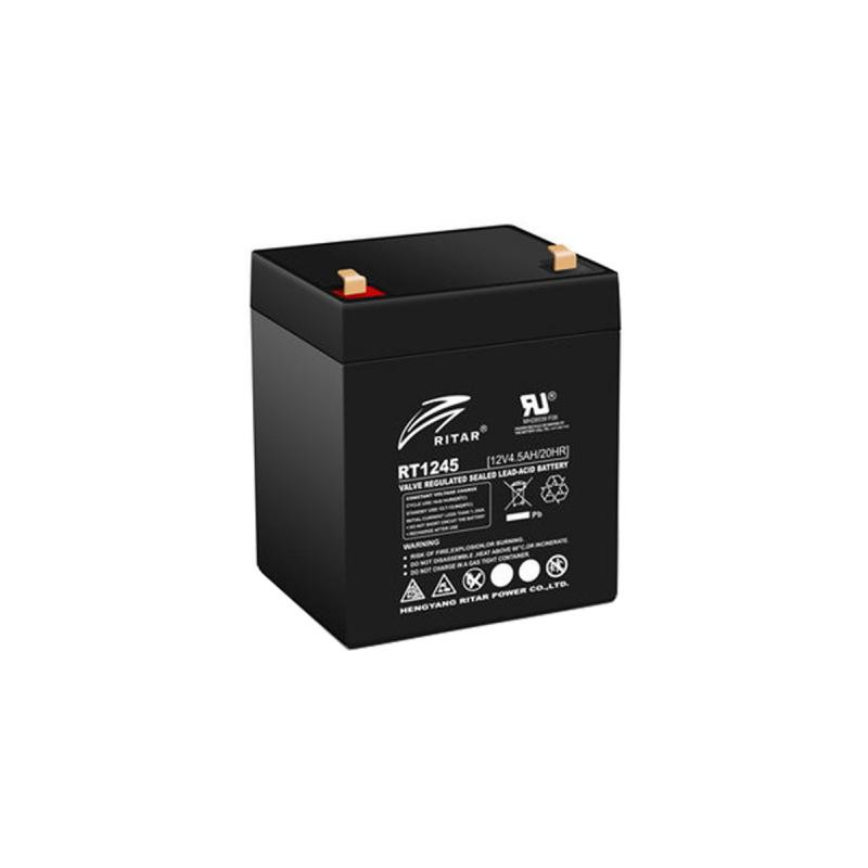 Батарея до ДБЖ Ritar AGM RT1245, 12V-4.5Ah, Black (RT1245B)
