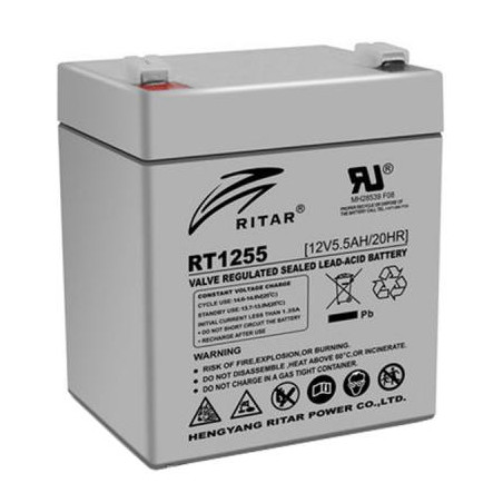 Батарея до ДБЖ Ritar AGM RT1255, 12V-5.5Ah (RT1255)