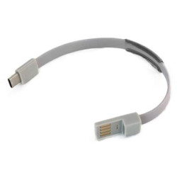 Дата кабель USB 2.0 AM to USB-C 0.2m grey Extradigital (KBU1779)