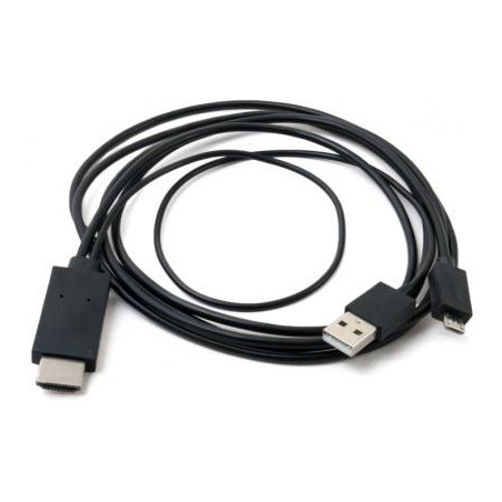 Перехідник MHL, microUSB (5pin) M, USB M-HDMI AM (1.8m) Extradigital (KBV1683)