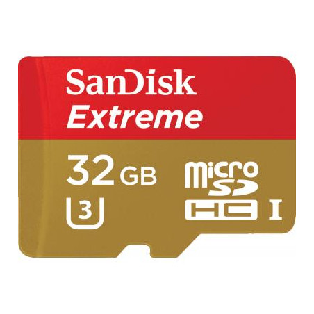 Карта пам'яті SanDisk 32GB microSD class 10 V30 A1 UHS-I U3 Extreme Action (SDSQXAF-032G-GN6AA)