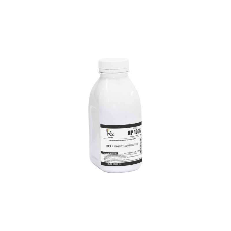 Тонер HP LJ P1005/P1505/M1120/1522, 60г Black RC (RC801-D-60)