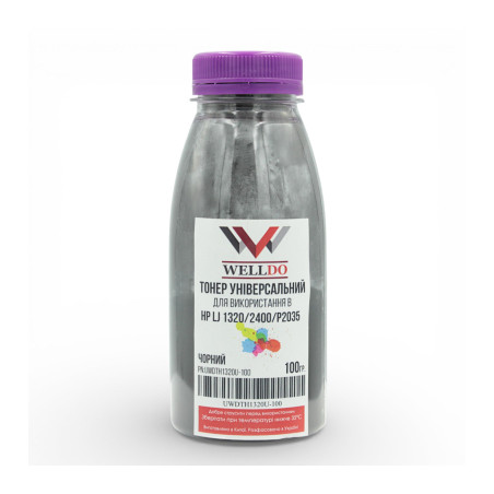 Тонер HP LJ 1320/1160/ STATIC CONTROL 100г/фасовка Welldo (UWDTH1320U-100)