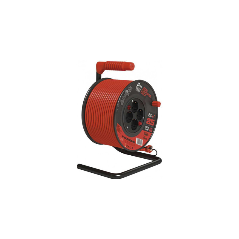 Мережевий подовжувач EMOS катушка 4 роз., 25 м (P092251)