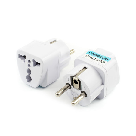 Перехідник Atcom UK/US-розетка - Евро-вилка (17441)