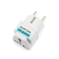 Перехідник Atcom UK/US-розетка - Евро-вилка (17441)