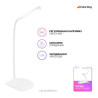 Настільна лампа ColorWay LED Portable & Flexible з вбудованим акумулятором 500mAh (CW-DL06FPB-W)
