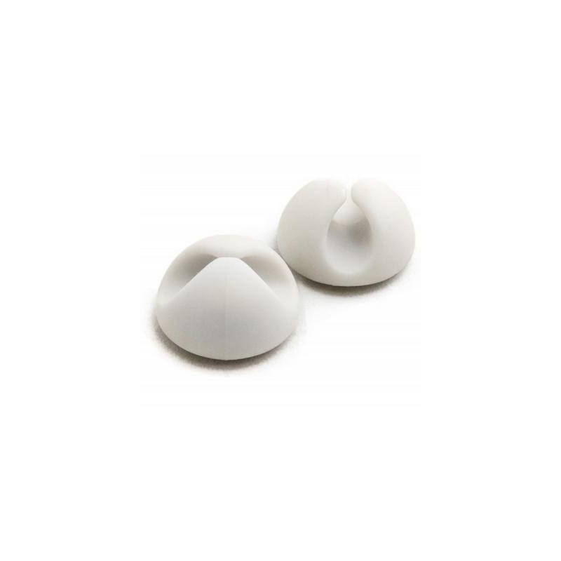 Тримач для кабелю Extradigital Cable Clips, white * 6 (KBC1664)