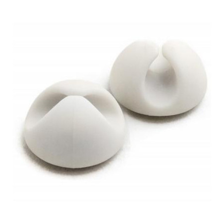 Тримач для кабелю Extradigital Cable Clips, white * 6 (KBC1664)